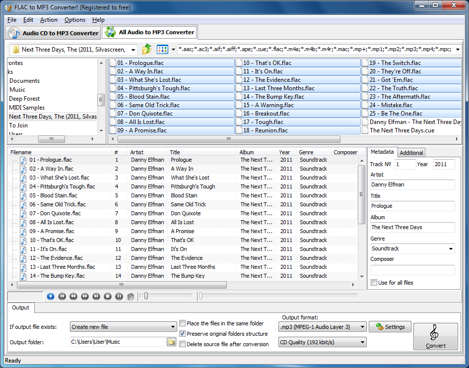 FLAC To MP3 Converter